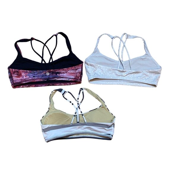Lululemon Free to Be Sports Bra Lot of 3 Size 8 - Picture 2 of 3